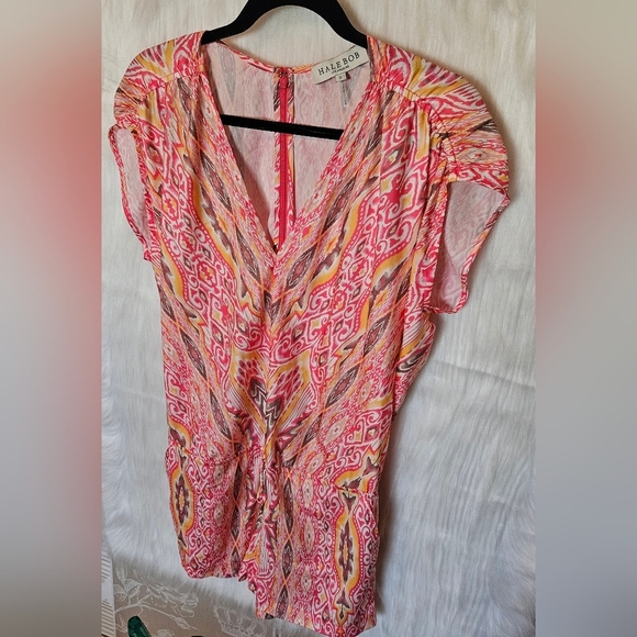 HALE BOB Los Angeles Fyre Print Summer Romper - Picture 2 of 7